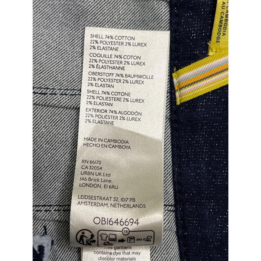 Maeve The Colette High-Rise Cropped Wide-Leg Jeans: Sparkle Edition, size 32 - Picture 7 of 16